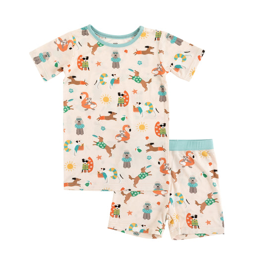 Pups in the Sun (Short PJ Set)