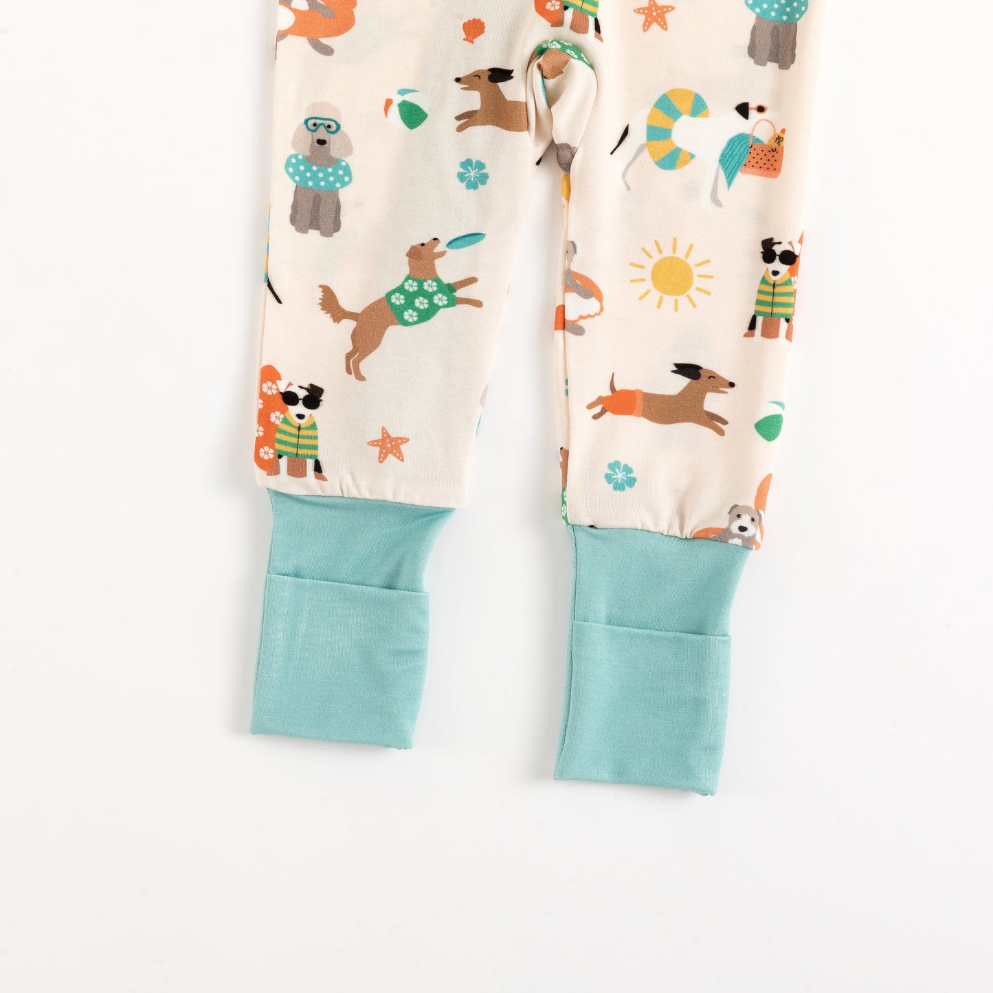 Pups in the Sun (Convertible Zip Footies)