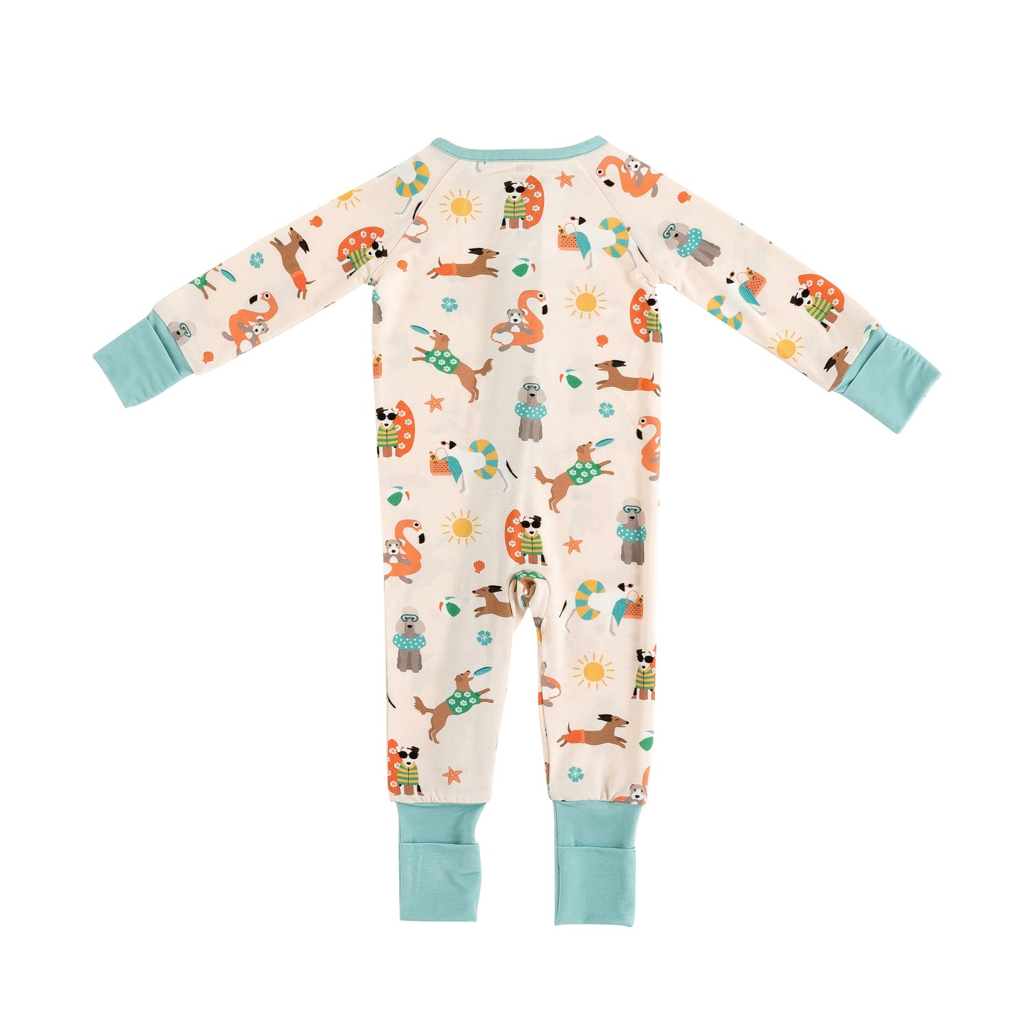 Pups in the Sun (Convertible Zip Footies)