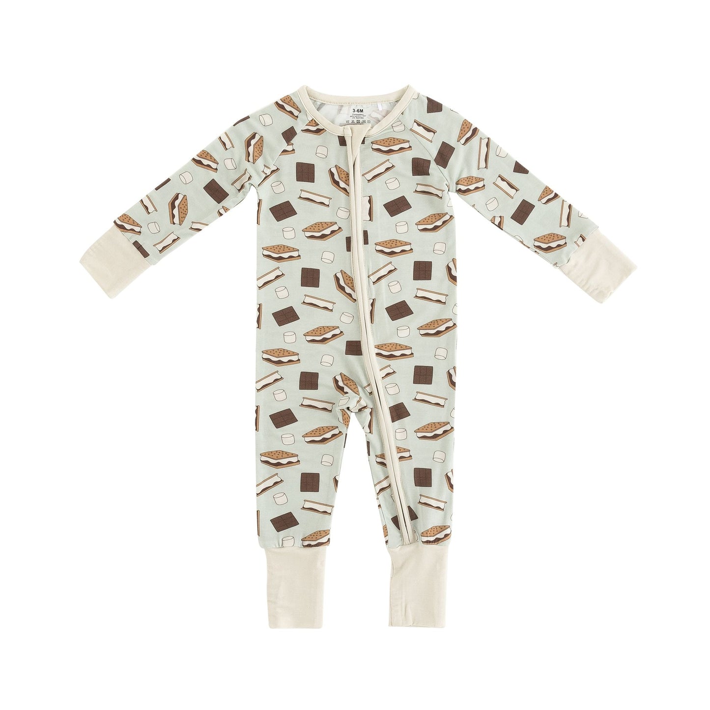 S'more to Love (Convertible Zip Footies) - Blue